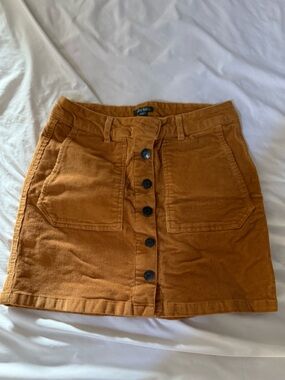 wild fable Corduroy Mini Skirt in Mustard Yellow